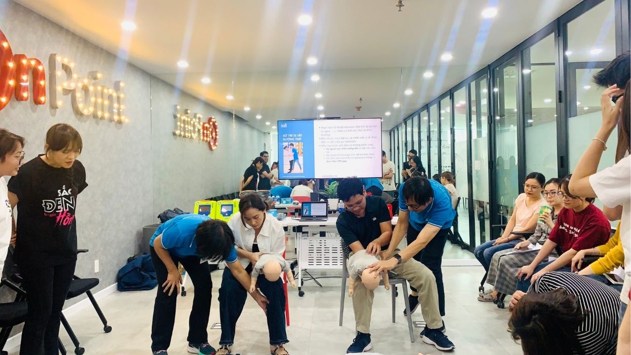 Safi huấn luyện sơ cấp cứu cho khối văn phòng